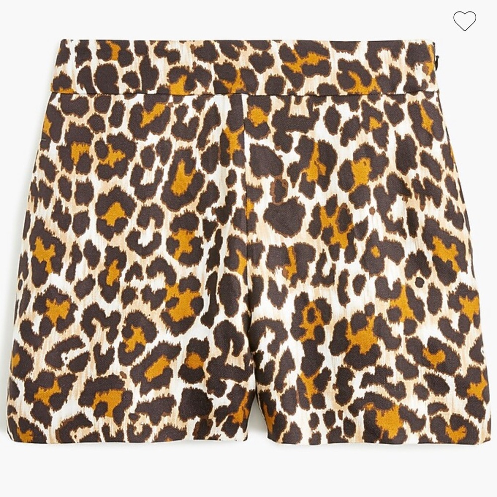 Leopard Print High Waist Shorts